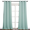 Picture of NICETOWN Patio Glass Door Panels - Blackout Curtains for Bedroom/Living Room, Privacy Panel Drapes for Dining Room and Guest Room (Aqua, 42 inches Wide x 90 inches Long, 1 Pair)