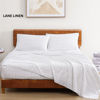 Picture of LANE LINEN 100% Organic Cotton Full Sheets Set 4-Piece Pure Percale Long Staple Soft Bedding Breathable Fits Mattress Upto 15" Deep - Haze Grey