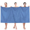 Picture of American Soft Linen 35x70 Jumbo Large Bath Towels, 100% Cotton Turkish Bath Sheet, Oversized Luxury Bath Towel Sheets for Bathroom Beach and Pool, Electric Blue