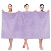 Picture of American Soft Linen 35x70 Jumbo Large Bath Towels, 100% Cotton Turkish Bath Sheet, Oversized Luxury Bath Towel Sheets for Bathroom Beach and Pool, Lilac
