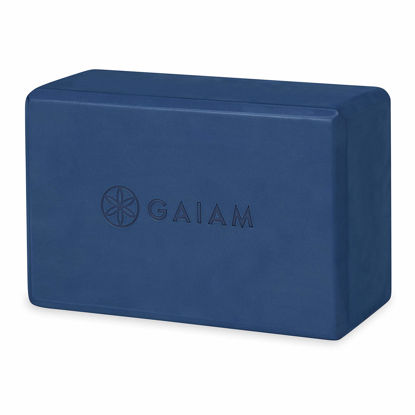 Picture of Gaiam Yoga Block - Supportive Latex-Free Eva Foam - Soft Non-Slip Surface with Beveled Edges for Yoga, Pilates, Meditation - Yoga Accessories for Stability, Balance, Deepen Stretches