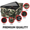 Picture of FORTEM Car Trunk Organizer, Car Storage Organizer, Collapsible Multi Compartment Car Organizer, SUV Trunk Organizer, Non Slip Bottom, Adjustable Securing Straps, Foldable Cover (Forest, X-Large)