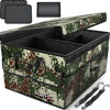 Picture of FORTEM Car Trunk Organizer, Car Storage Organizer, Collapsible Multi Compartment Car Organizer, SUV Trunk Organizer, Non Slip Bottom, Adjustable Securing Straps, Foldable Cover (Forest, Standard)