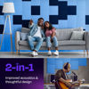 Picture of Ekkogo Acoustic Panels 12-Pack Soundproof Wall Panels 12"X12"X0.4" Sound Panels High Density Sound Dampening Panels - [Sky Blue Square]