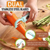 Picture of Spring Chef Premium Swivel Vegetable Peeler, Soft Grip Handle and Ultra Sharp Stainless Steel Blades - Perfect Kitchen Peeler For Veggie, Fruit, Potato, Carrot, Apple - Mint