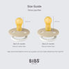 Picture of BIBS Colour Night Glow in The Dark Soother 2-Pack, BPA Free Dummy Pacifier, Round Nipple. Natural Rubber Latex, Made in Denmark, Size 1 (0-6 Months), Sand Glow/Iron Glow