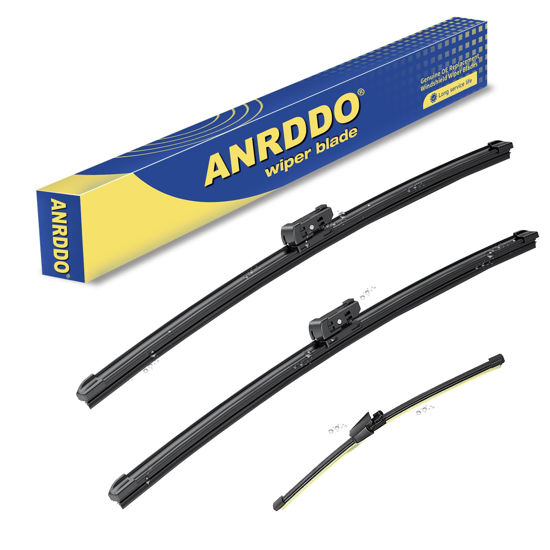 Picture of 3 Wipers Factory Replacement For 2007-2017 VW Volkswagen Tiguan Original Equipment Windshield Wiper Blades Set 24"+21"+13" (Set of 3)