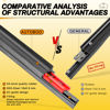 Picture of AUTOBOO 26" and 19" Windshield Wipers Blades (Pack Of 2),OEM Quality Premium All-Seasons Wiper blades,Stable and Quiet Armor wiper blades