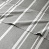 Picture of Twin Size Sheet Set - 4 Piece - Hotel Luxury Bed Sheets - Extra Soft - Deep Pockets - Easy Fit - Breathable & Cooling - Wrinkle Free - Comfy - Grey Stripes 3 Bed Sheets - Twins Sheets - 4 PC