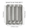 Picture of Twin Size Sheet Set - 4 Piece - Hotel Luxury Bed Sheets - Extra Soft - Deep Pockets - Easy Fit - Breathable & Cooling - Wrinkle Free - Comfy - Grey Stripes 3 Bed Sheets - Twins Sheets - 4 PC