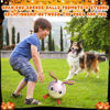 Picture of QDAN Rabbit Dog Toys Soccer Ball with Straps, Easter Day Dog Toys for Medium Small Dogs, Interactive Dog Balls for Tug of War, Herding Dog Ball Toys Outdoor Indoor (6 Inch)