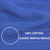 Picture of Homaxy 100% Cotton Waffle Weave Kitchen Dish Cloths, Ultra Soft Absorbent Quick Drying Dish Towels, 12 x 12 Inches, 12-Pack, Blueberry