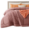 Picture of Bedsure Comforter Duvet Insert - Quilted Comforters King Size, All Season Duvet, Down Alternative Bedding, with 8 Tabs, Gifts for Women/Men, Dusty Pink, King 90 x 102 Inches