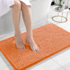 Picture of OLANLY Bathroom Rugs 24x16, Extra Soft Absorbent Chenille Bath Rugs, Rubber Backing Quick Dry, Machine Washable Bath Mats for Bathroom Floor, Tub and Shower, Home Decor Accessories, Orange
