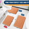 Picture of OLANLY Bathroom Rugs 24x16, Extra Soft Absorbent Chenille Bath Rugs, Rubber Backing Quick Dry, Machine Washable Bath Mats for Bathroom Floor, Tub and Shower, Home Decor Accessories, Orange