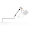 Picture of FIFINE Boom Arm Mic Stand, Low Profile Microphone Arm Stand, Podcast Mic Boom Arm with Desk Mount, Cable Channels Management, Metal Boom Arm White for Recording/Streaming/Gaming/Home Office-BM88W