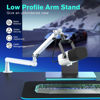 Picture of FIFINE Boom Arm Mic Stand, Low Profile Microphone Arm Stand, Podcast Mic Boom Arm with Desk Mount, Cable Channels Management, Metal Boom Arm White for Recording/Streaming/Gaming/Home Office-BM88W