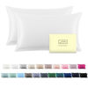 Picture of Silk Pillowcase for Hair and Skin,Soft,Breathable and Sliky 100% Silk Pillowcases King Set of 2,Both Sides Natural Mulberry Silk Pillow Cases with Hidden Zipper(King Size 20"X 36",2pcs)