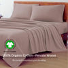 Picture of LANE LINEN King Size Bed Sheets - 4 Piece 100% Organic Cotton KingSsheets, Soft Percale Sheets, Breathable King Bedding Set, Hotel Luxury Bed Sheets Set, 15" King Sheets Deep Pocket - Lilac