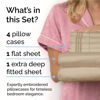 Picture of Extra Deep Cal King Sheet Set - 6 Piece Breathable & Cooling Sheets - Hotel Luxury Bed Sheets Set - Easy & Secure Fit - Soft, Wrinkle Free & Comfy Sheets Set - Cream Sheet Set with Extra Deep Pockets