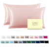 Picture of Silk Pillow Cases 2 Pack Soft Breathable and Sliky Standard Size Pillow Cases Set of 2,Natural Mulberry Satin Silk Pillowcase with Hidden Zipper for Hair and Skin (Coral,20"X 26",2pcs)