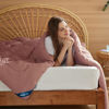 Picture of Bedsure Comforter Duvet Insert - Quilted Comforters Twin XL Size, All Season Duvet, Down Alternative Bedding Comforter with Tabs(Dusty Pink,Twin XL 92"x68")