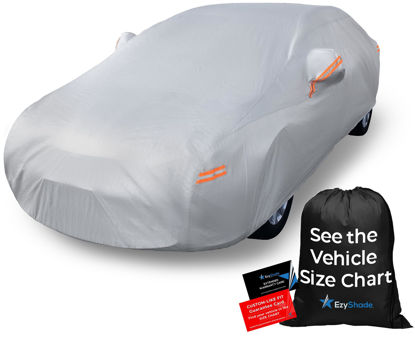 Picture of EzyShade 10-Layer Car Cover Waterproof All Weather. See Vehicle Size-Chart for Accurate Fit. Outdoor Full Exterior Covers for Automobiles Sedan Hatch SUV Rain Sun Protection. Size A3 (See Size Chart)