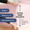Picture of Extra Deep Queen Sheet Set - 6 Piece Breathable and Cooling Sheets - Hotel Luxury Bed Sheets Set - Easy Fit - Soft, Wrinkle Free and Comfy Sheets Set - Lavender Pink Sheet Set with Extra Deep Pockets