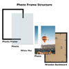 Picture of JCJMY 11x17 Picture Frame Black with 8x10 Mat, Display Photo 8x10 with Mat or 11 x 17 Without Mat, Wall Hanging Large 11x17 Poster Frame with Shatter Resistant Plexiglass, Black