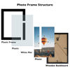Picture of JCJMY 5x7 Picture Frame Black with 4x6 Mat for Wall Hanging or Tabletop, Display Photo 4x6 with Mat or 5x7 Without Mat, 5 by 7 Wall Gallery Poster Photo Frame with Shatter Resistant Plexiglass, Black
