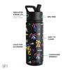 Picture of Simple Modern Transformers Kids Water Bottle with Straw Lid | Reusable Insulated Stainless Steel Cup for Toddlers, School | Summit Collection | 18oz, Transformer Block Nation