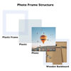 Picture of JCJMY 4x4 Picture Frame White for Wall Hanging or Tabletop, Wall Mounting Horizontally or Vertically, 4 x 4 Wall Gallery Poster Photo Frame with Shatter Resistant Plexiglass, White