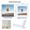 Picture of JCJMY 4x4 Picture Frame White for Wall Hanging or Tabletop, Wall Mounting Horizontally or Vertically, 4 x 4 Wall Gallery Poster Photo Frame with Shatter Resistant Plexiglass, White