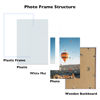 Picture of JCJMY 11x17 Picture Frame White with 8x10 Mat, Display Photo 8x10 with Mat or 11 x 17 Without Mat, Wall Hanging Large 11x17 Poster Frame with Shatter Resistant Plexiglass, White