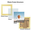 Picture of JCJMY 4x4 Picture Frame Gold for Wall Hanging or Tabletop, Wall Mounting Horizontally or Vertically, 4 x 4 Wall Gallery Poster Photo Frame with Shatter Resistant Plexiglass, Gold