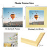 Picture of JCJMY 4x4 Picture Frame Gold for Wall Hanging or Tabletop, Wall Mounting Horizontally or Vertically, 4 x 4 Wall Gallery Poster Photo Frame with Shatter Resistant Plexiglass, Gold