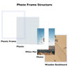 Picture of 8x10 Picture Frame White with 5x7 Mat for Wall Hanging or Tabletop, Display Photo 5x7 with Mat or 8x10 without Mat, 8 by 10 Wall Gallery Poster Photo Frame with Shatter Resistant Plexiglass, White