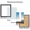 Picture of 8x10 Picture Frame Black with 5x7 Mat for Wall Hanging or Tabletop, Display Photo 5x7 with Mat or 8x10 without Mat, 8 by 10 Wall Gallery Poster Photo Frame with Shatter Resistant Plexiglass, Black