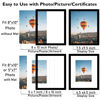 Picture of 8x10 Picture Frame Black with 5x7 Mat for Wall Hanging or Tabletop, Display Photo 5x7 with Mat or 8x10 without Mat, 8 by 10 Wall Gallery Poster Photo Frame with Shatter Resistant Plexiglass, Black
