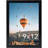 Picture of JCJMY 9x12 Picture Frame Black for Wall Hanging, Wall Mounting Horizontally or Vertically, 9 x 12 Wall Gallery Poster Photo Frame with Shatter Resistant Plexiglass, Black