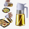 Picture of TrendPlain 16oz/470ml Olive Oil Sprayer for Cooking - 2 in 1 Olive Oil Dispenser for Kitchen Gadgets, Air Fryer, Salad, and BBQ - Periwinkle
