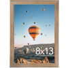 Picture of JCJMY 8x13 Picture Frame Rustic Brown for Wall Hanging or Tabletop, Wall Mounting Horizontally or Vertically, 8 x 13 Wall Gallery Poster Photo Frame with Shatter Resistant Plexiglass, Rustic Brown