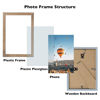Picture of JCJMY 8x13 Picture Frame Rustic Brown for Wall Hanging or Tabletop, Wall Mounting Horizontally or Vertically, 8 x 13 Wall Gallery Poster Photo Frame with Shatter Resistant Plexiglass, Rustic Brown
