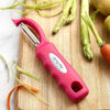 Picture of Spring Chef Premium Stainless Steel Vegetable Peeler for Kitchen, Dishwasher Safe Apple Peeler with Non-Slip Handle & Sharp Blades, Peel Potato, Fruit, Veggie, Carrot, Mango, Cucumber - Pink
