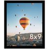 Picture of JCJMY 8x9 Picture Frame Black for Wall Hanging or Tabletop, Wall Mounting Horizontally or Vertically, 8 x 9 Wall Gallery Poster Photo Frame with Shatter Resistant Plexiglass, Black
