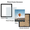 Picture of JCJMY 8x9 Picture Frame Black for Wall Hanging or Tabletop, Wall Mounting Horizontally or Vertically, 8 x 9 Wall Gallery Poster Photo Frame with Shatter Resistant Plexiglass, Black