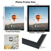 Picture of JCJMY 8x9 Picture Frame Black for Wall Hanging or Tabletop, Wall Mounting Horizontally or Vertically, 8 x 9 Wall Gallery Poster Photo Frame with Shatter Resistant Plexiglass, Black