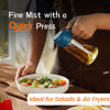Picture of TrendPlain 16oz/470ml Olive Oil Sprayer for Cooking - 2 in 1 Olive Oil Dispenser for Kitchen Gadgets, Air Fryer, Salad, and BBQ - Navy