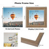 Picture of JCJMY 4x4 Picture Frame Rustic Brown for Wall Hanging or Tabletop, Wall Mounting Horizontally or Vertically, 4 x 4 Wall Gallery Poster Photo Frame with Shatter Resistant Plexiglass, Rustic Brown
