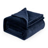 Picture of Bedsure Fleece Bed Blankets Full Size Navy - Soft Lightweight Plush Fuzzy Cozy Luxury Blanket Microfiber, 84x90 inches